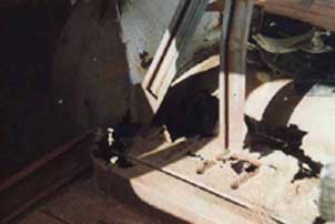 Rear floor before repair